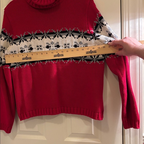 Talbots 100% Cotton Fairisle Turtlenack - Picture 7 of 7